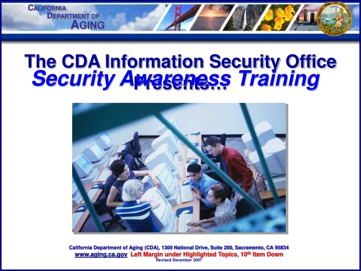 the cda information security office presents