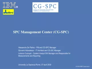 SPC Management Center (CG-SPC)