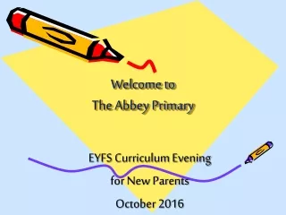 Welcome to The Abbey Primary