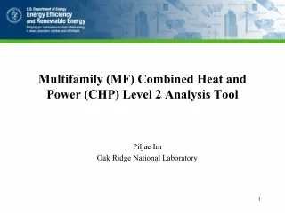 Multifamily (MF) Combined Heat and Power (CHP) Level 2 Analysis Tool