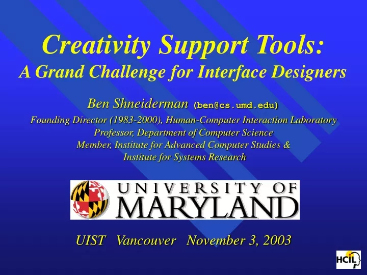 creativity support tools a grand challenge