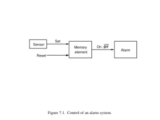 Figure 7.1.  Control of an alarm system.