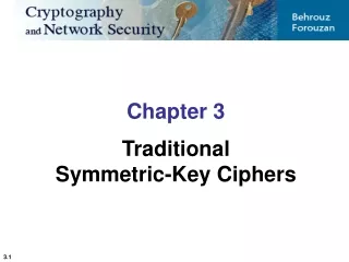 Chapter 3 Traditional  Symmetric-Key Ciphers