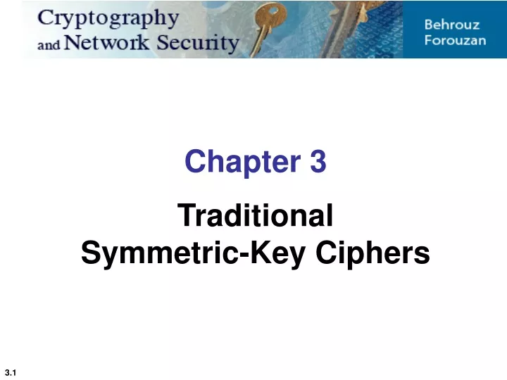 chapter 3 traditional symmetric key ciphers