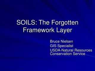 SOILS: The Forgotten Framework Layer