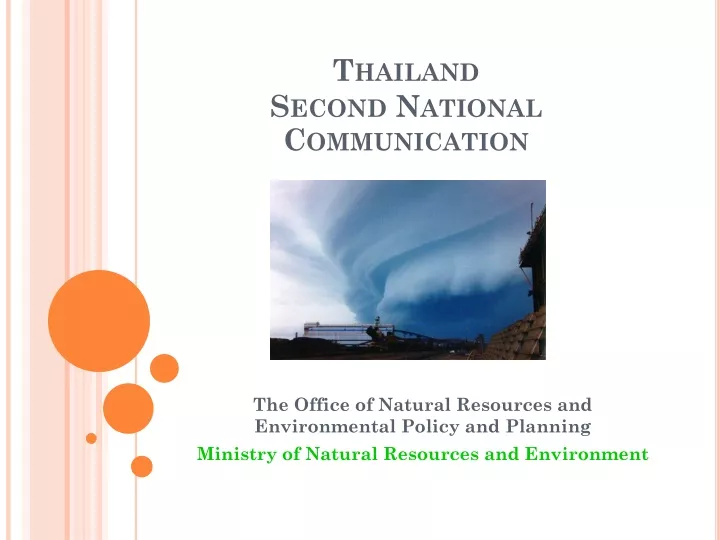 thailand second national communication