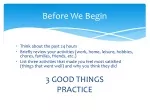 Before We Begin - slide 1