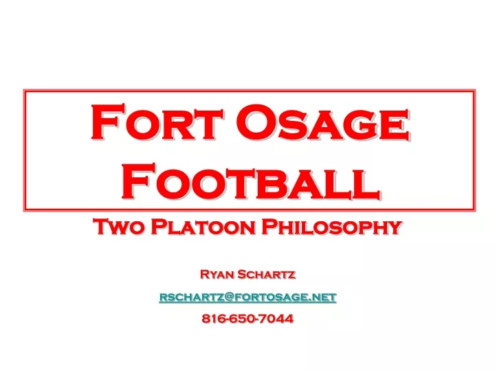 fort osage football