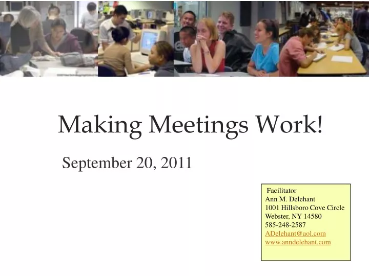 making meetings work