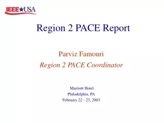 Region 2 PACE Report