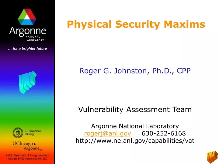 physical security maxims