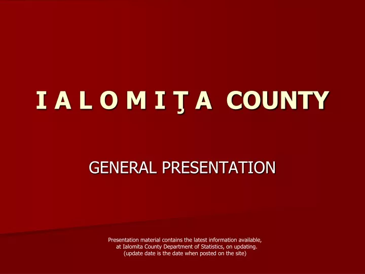 i a l o m i a county