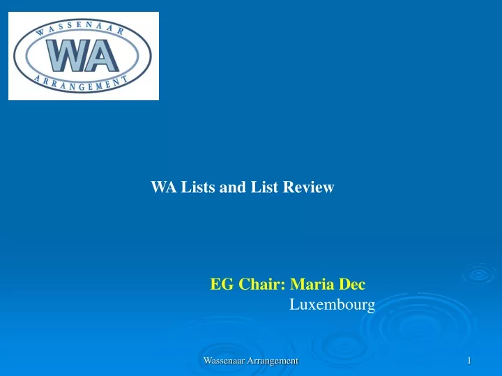 wa lists and list review