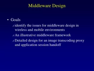 Middleware Design