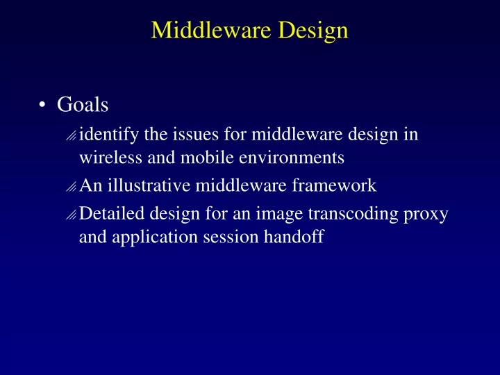 middleware design