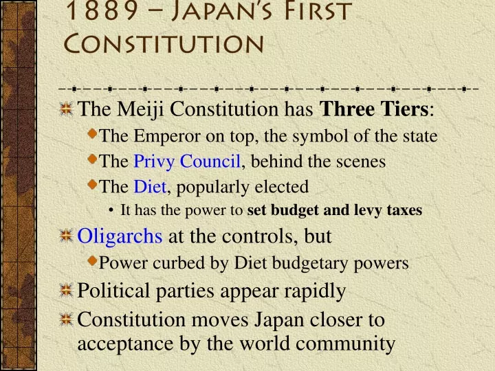 1889 japan s first constitution