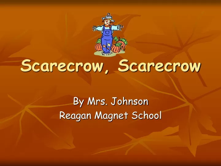 scarecrow scarecrow