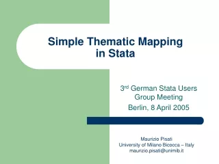 Simple Thematic Mapping in Stata