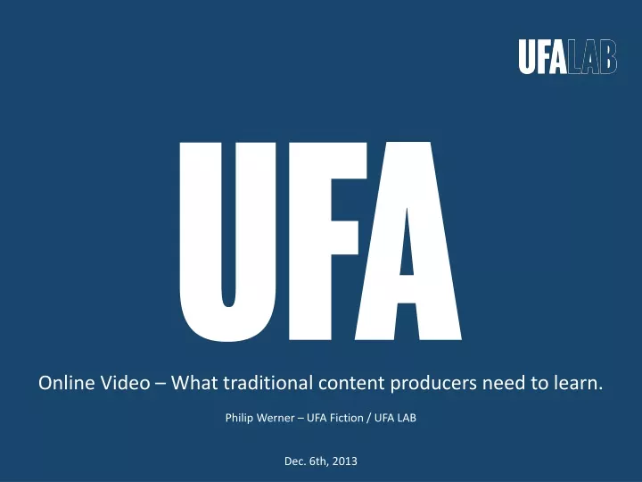 online video what traditional content producers
