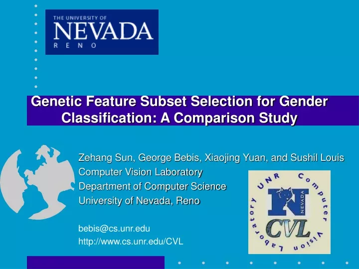 genetic feature subset selection for gender classification a comparison study