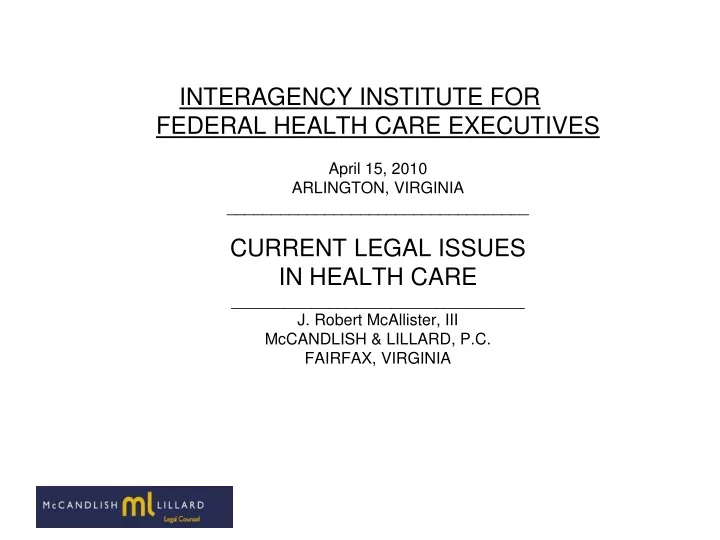 interagency institute for federal health care