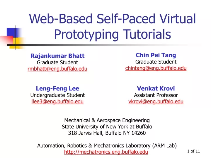 web based self paced virtual prototyping tutorials