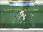 Auditory Processing Disorders - slide 1