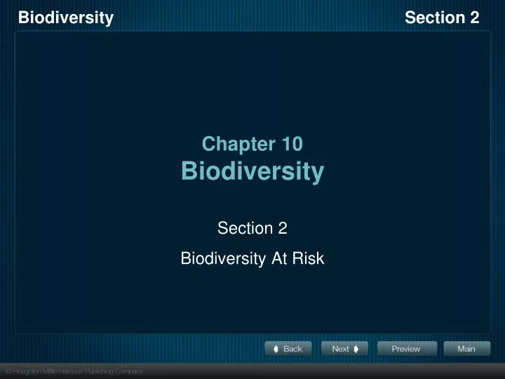 chapter 10 biodiversity