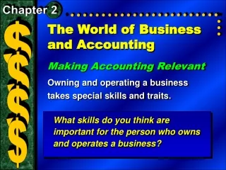 The World of Business and Accounting