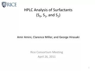 HPLC Analysis of Surfactants (S 0 , S 1 , and S 2 )