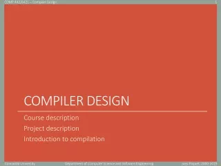 Compiler design