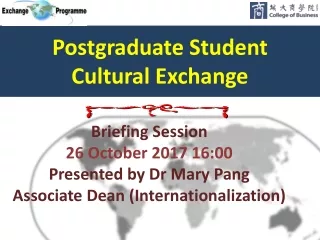 Postgraduate Student Cultural Exchange