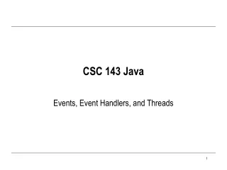CSC 143 Java
