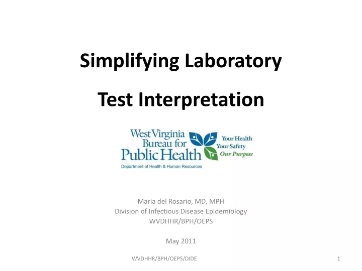 simplifying laboratory test interpretation
