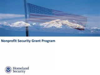 Nonprofit Security Grant Program