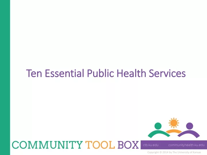 ten essential public health services