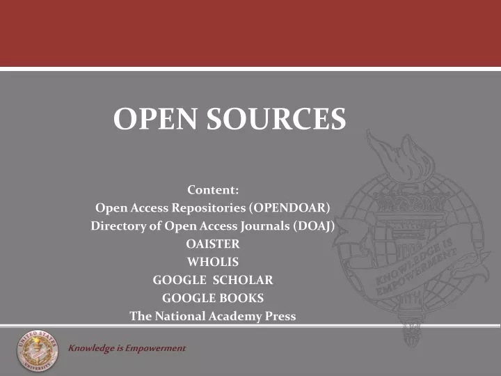 open sources