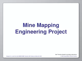 Mine Mapping Engineering Project