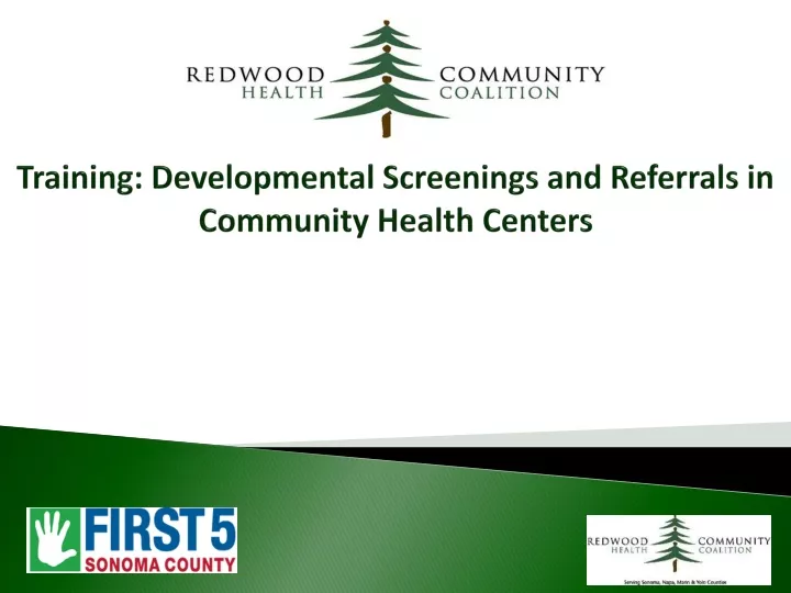 training developmental screenings and referrals in community health centers