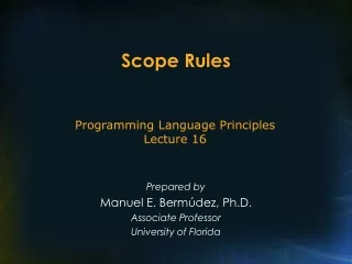 Scope Rules