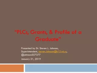 plcs grants profile of a graduate