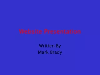 Website Presentation