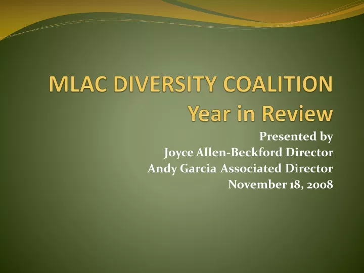 mlac diversity coalition year in review