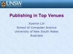 Publishing in Top Venues