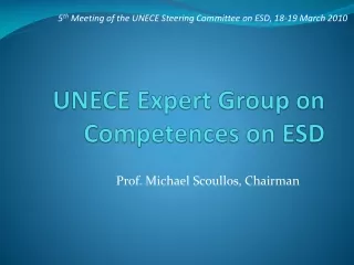 UNECE Expert Group on Competences on ESD