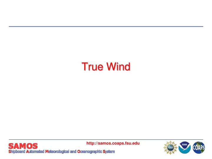 true wind