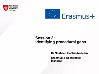 Session 3:  Identifying procedural gaps