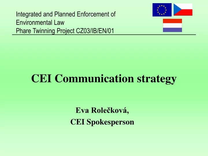 cei communication strategy