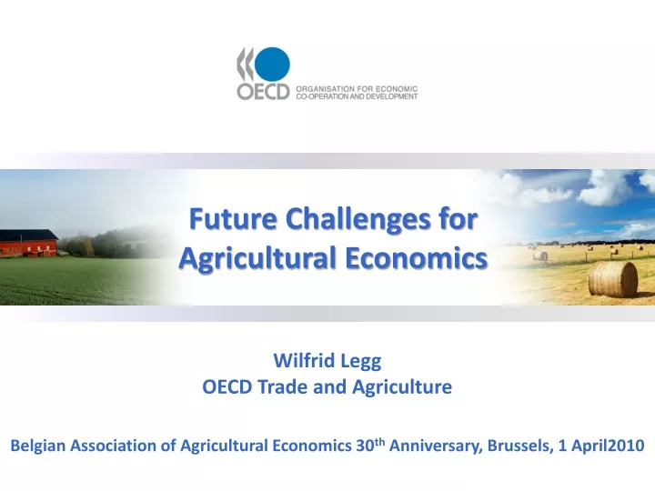 future challenges for agricultural economics