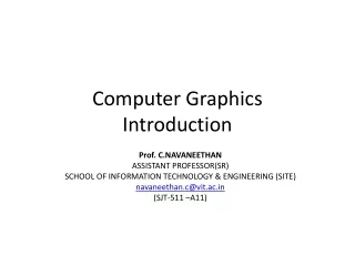 Computer Graphics  Introduction